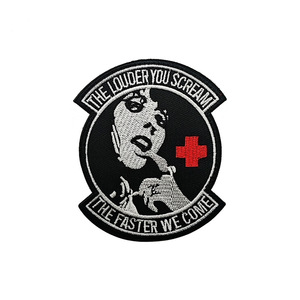 Badge médical américain brodé avec fermeture velcro, brassard, DO KNOW HARM, <span class=keywords><strong>ne</strong></span> me fait <span class=keywords><strong>pas</strong></span> mal, badge de moralité des infirmières - Product Image 4