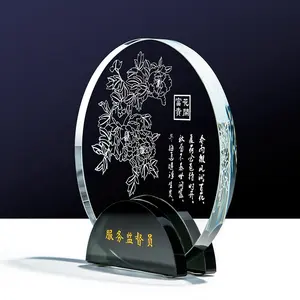 OEM ODM מותאם אישית חקוק לוגו גביעים K9 קריסטל מתכת שרף פרס Custom זכוכית גביע קריסטל