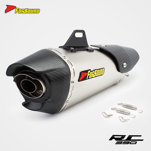 Silenciador de Escape de Carreras de Acero Inoxidable Negro Estilo Arrow para Motocicleta <span class=keywords><strong>KTM</strong></span> <span class=keywords><strong>Duke</strong></span> 390 2018-2021, <span class=keywords><strong>Precio</strong></span> Mayorista de Fábrica Forsound - Product Image 1