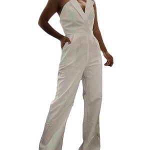 Mono Elegante Asimétrico para Mujer, Color Sólido, Cintura Media, Pantalones Largos, Ropa de Fiesta, Negro, Blanco, Rojo, Verde, Rosa, Azul - Product Image 5