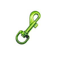 Mousqueton pivotant coloré en alliage de zinc, fermoir à gâchette métallique, crochet pour chien, pour sangle de sac à main, laisse pour animal, accessoires de quincaillerie pour sac et lanière