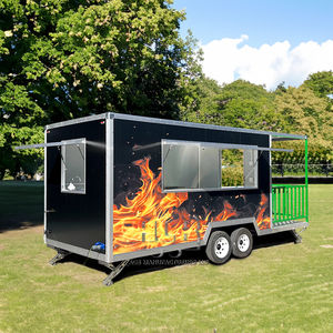 Camion de nourriture mobile entièrement équipé de haute qualité nouvelle condition Original café crème glacée chariot remorque pour petites entreprises en aluminium - Product Image 3