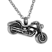 Pendentif Cendres de Luxe en Acier Inoxydable pour Moto - Écologique et Durable