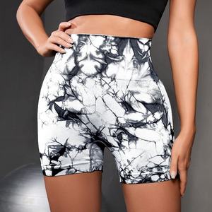 กางเกงขาสั้นออกกำลังกายสำหรับผู้หญิงกางเกงเอวสูงยกกระชับก้น A-427สำหรับเล่นโยคะ - Product Image 2