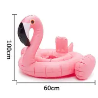 Drop shipping Flamingo bebek havuzu şamandıra flamingolar şekli şişme bebek yüzme flamingo yüzük sahil