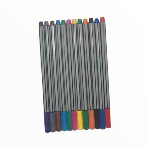 Juego de 12 Plumas Estilográficas de Colores con Puntas de Acero Inoxidable Doradas, Ancho de Escritura de 0.5 mm, para Estudiantes, Presentado en Caja de Regalo - Product Image 1