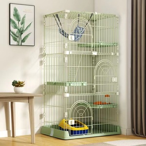 Jaulas para gatos al por mayor para uso doméstico, espacios extra grandes, refugios multicapa para gatos pequeños, camas tipo villa para gatos, envío directo. - Product Image 2