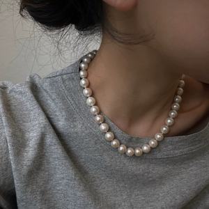 High Quality Women's Freshwater <b>Pearl</b> <b>Necklace</b> <b>Large</b> Bright Edison Big <b>Pearl</b> Versatile Qixi Gift - Product Image 1