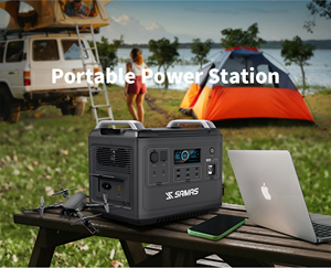 SAMAS N079 2000W Portable <b>Power</b> Station 2048Wh LiFePO4 <b>Battery</b> Solar <b>Generator</b> Jump Starter Flashlight Pure Sine Wave Camping - Product Image 3