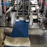 Ligne de traitement automatique industrielle pour doner kebab, machine à plier les wraps en acier inoxydable SUS304
