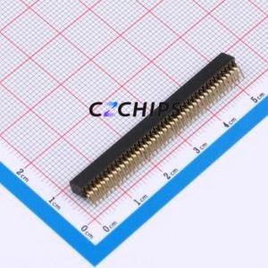 X1321FR-2x40-C43D24 Pin Socket Bent Lead Through Hole,P=1.27mm Connector 2x40P 1.27mm 1.27mm Square Hole - Product Image 2