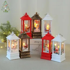 KG Noel dekorasyon Noel Navidad Natale toptan pil kumandalı elektrikli LED mum Noel fener ev dekor için