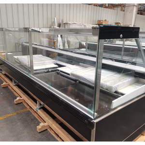 <span class=keywords><strong>Vitrine</strong></span> réfrigérée <span class=keywords><strong>pour</strong></span> charcuterie de supermarché avec refroidissement par air <span class=keywords><strong>pour</strong></span> viande et fruits de mer, 2 portes, commande numérique - Product Image 2