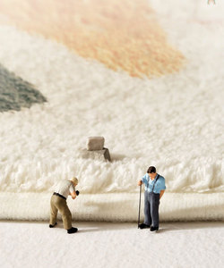 Hình Vuông Màu Đen Và Trắng Thảm Tùy Chỉnh Checkerboard Sang Trọng Hiện Đại Fluffy Home Phòng Ngủ Khu Vực Sang Trọng Rug - Product Image 5