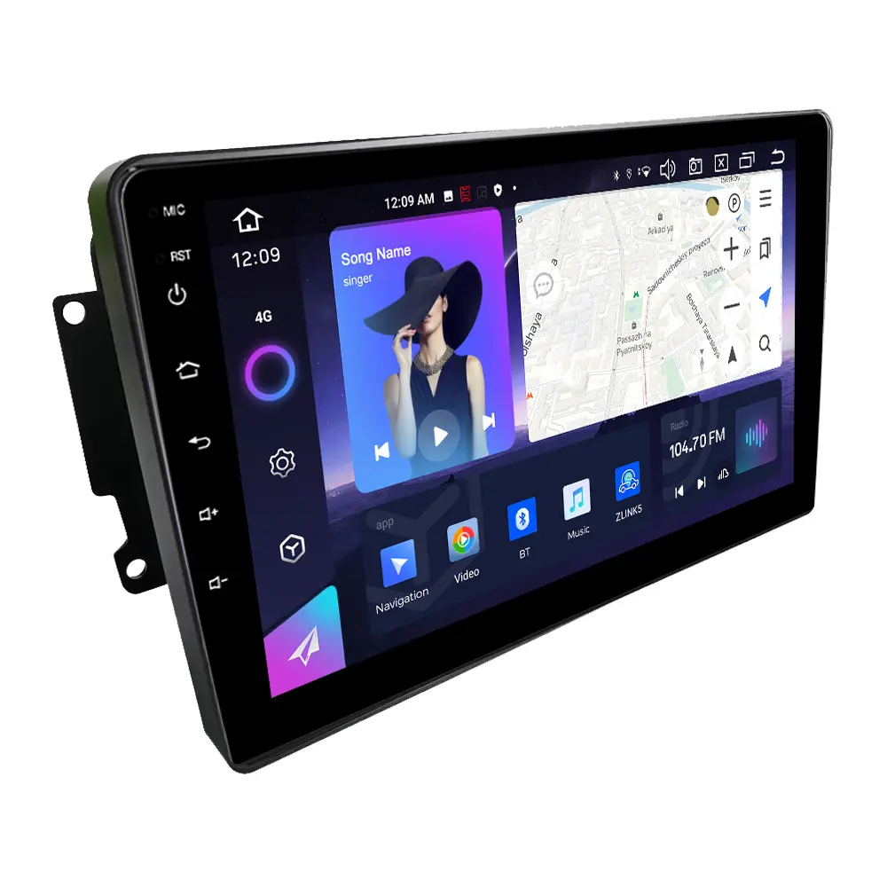 Автомагнитола NaviFly NF Android 13 1280*720 QLED с сенсорным экраном для Benz C CLK G Viano W203 W209 W463 W639 с gps bt wifi