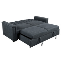 Canapé-lit inclinable multifonctionnel moderne en éponge de style européen OEM, trois places, pour hôtel, salon, centre commercial, extensible et pliable