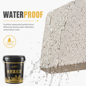 <span class=keywords><strong>Peinture</strong></span> texturée en pierre véritable aux couleurs riches et aux teintes profondes pour l'extérieur des restaurants de style méditerranéen - Product Image 2