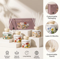 Excellente finition, diffuseur de parfum en verre personnalisé de 100 ml, coffret cadeau, décoration intérieure, parfum longue durée pour cadeaux de fêtes