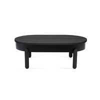 Table d'appoint rabattable Table basse de forme ovale pour canapé salon chambre balcon décor à la maison