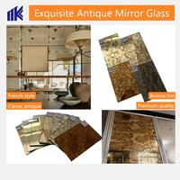 Espejo de pared de plata barroco francés Vintage, espejo de cristal de espejo envejecido de lujo para sala de estar, espejo decorativo de oro antiguo, cuerpo completo