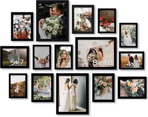 Cornice Fotografica Creativa con Stampa UV 5*7" 6x8" 8*10" Moderna Leggera Quadrata in Legno da Tavolo per Arredamento Casa - Product Image 2