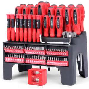 Herramienta de reparación profesional Juego de destornilladores magnéticos de 101 piezas con estante de plástico <span class=keywords><strong>Comprar</strong></span> destornillador magnético con estante de plástico - Product Image 1