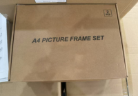 Vente chaude 2 Pièces Ensemble 4X6 5X7 6X8 8X10 A4 8.5x11 avec Carton Bois Photo Cadre Photo Maison Bureau Mur Décor