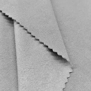 Textiel & Grondstof 100% Polyester Grijs Doek Grijs Suède Stof Grijs Balen