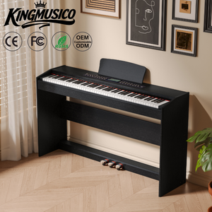 <span class=keywords><strong>Piano</strong></span> Digital Moderno <span class=keywords><strong>de</strong></span> 88 Teclas con Acción <span class=keywords><strong>de</strong></span> Martillo Graduada, Sonido Francés DREAM |   Estuche para Teclado Electrónico MIDI para Estudio en Casa y Enseñanza - Product Image 1