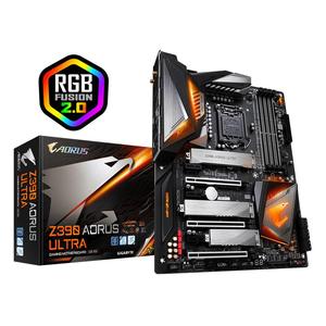 Carte mère de jeu <span class=keywords><strong>GIGABYTE</strong></span> Intel <span class=keywords><strong>Z390</strong></span> AORUS ULTRA d'occasion avec chipset <span class=keywords><strong>Z390</strong></span>, prend en charge les processeurs Intel Core de 9e et 8e génération - Product Image 1