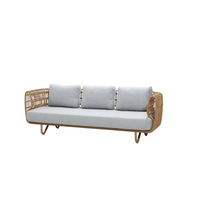 Günstige Outdoor Cane Möbel bezug Garten Set Patio Rattan Sofas Wasserdichter Karton Moderne Sofa Set Möbel Wohnzimmer
