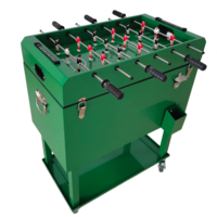 Glacière roulante 49L/65L tendance pour jeux de football, chariot isotherme en métal avec roues pour la pêche et les matchs de football