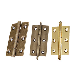 Charnières en cuivre Dingcheng 7,5 x 2,5 x 2 pouces, finition brossée, pour porte d'armoire et fenêtre, nouveau style chinois - Product Image 4