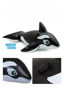 Flotador de piscina de ballena Negra Gigante, juguete de agua para niños y adultos, balsa de natación al aire libre para instalaciones de entretenimiento acuático inflable - Product Image 6