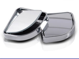 Chrome 360 Tipo de prensa rotativa Espejo retrovisor para automóvil Espejo pequeño para automóvil Visión grande Asistencia de marcha atrás Espejo de punto ciego - Product Image 2