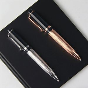 High Quality Rose <b>Gold</b> and Silver Heavy Metal Ballpoint <b>Pens</b> Elegant Business Writing Gift - Product Image 4