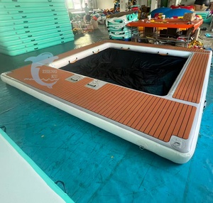 Anti Kwallen Opblaasbaar Zwembad Met Net Drijvende Eiland Tent Oceaan Eva Opblaasbare Zee Zwembad Anti Kwallen Zwembad Opblaasbaar - Product Image 1