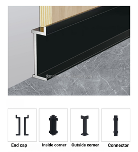 Battiscopa in Lega di Alluminio di Tendenza, Moderno, Premium, Ecologico, Accessorio per Piastrelle, Battiscopa Angolare per Appartamenti - Product Image 2