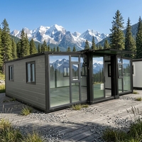 Maison conteneur en acier à panneaux sandwich extensibles de 40 pieds de haute qualité, hôtel préfabriqué à assemblage rapide, adapté aux mineurs