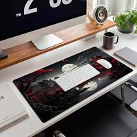 Alas Mouse Karet Besar XL Gaya Jepang Full Moon Extended Sublimation Gaming Mouse Pad Custom