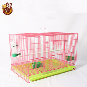 Güçlü demir üreme kafesi küçük papağan kafesi kare kuş kafesi mavi taşınabilir açık kapalı evcil hayvan taşıyıcı kolu ile - Product Image 2