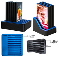 Vente chaude téléphone portable powerbank restaurant table publicité bureau à domicile 5 ports téléphone portable station de charge organisateur