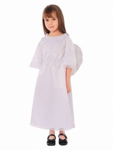 Fancy Fancy girl Performance di scena vestiti di Halloween per bambini vestito bianco con ala Cosplay costumi da angelo per bambini - Product Image 5