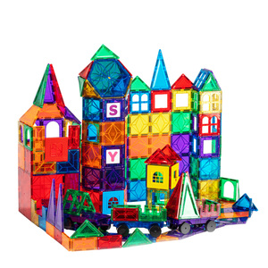 Set <span class=keywords><strong>di</strong></span> Blocchi Magnetici da Costruzione 100 Pezzi <span class=keywords><strong>per</strong></span> <span class=keywords><strong>Bambini</strong></span> dai <span class=keywords><strong>3</strong></span> <span class=keywords><strong>Anni</strong></span> in Su, Giocattoli Educativi STEM, Piastrelle Robuste <span class=keywords><strong>per</strong></span> <span class=keywords><strong>Giochi</strong></span> <span class=keywords><strong>di</strong></span> Costruzione - Product Image 6
