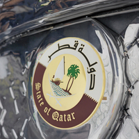 Épinglette personnalisée Qatar EAU, emblème national, logo, artisanat en métal plaqué or, émail, badge en fonte, emblème, souvenirs, cadeaux, broche