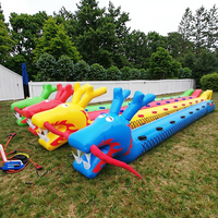 Vente en gros de bateaux-dragons gonflables pour 6 personnes, course de bateaux-dragons, jeux de construction d'équipe pour sports nautiques, accessoire de souffleur de modèles en PVC