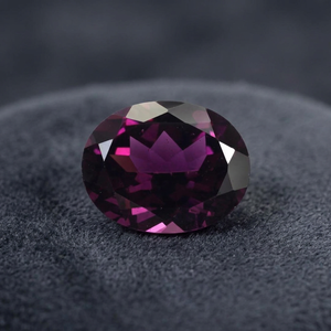 6x8mm ovale coupe grenat rhodolite naturel prix d'usine en gros pierre précieuse en vrac à facettes de haute qualité par carat IGI - Product Image 4
