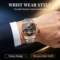 Reloj de Pulsera Cronógrafo de Lujo para Hombre, 3ATM Impermeable, Cuarzo, Estilo Ejecutivo Moderno, Aleación, Esfera de 40mm, Logotipo Personalizado OEM