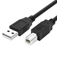 Kabel Printer USB 2.0 A/B Male Male Berlapis Tembaga Murni Anti-Gores Grosir 1M-10M //Lexmark// Transfer Data