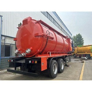 Semirremolque Cisterna de Vacío de 20000L con 2 Ejes, Camión de Succión de Aguas Residuales de 25000L, Precio de Fábrica China, en Venta - Product Image 2